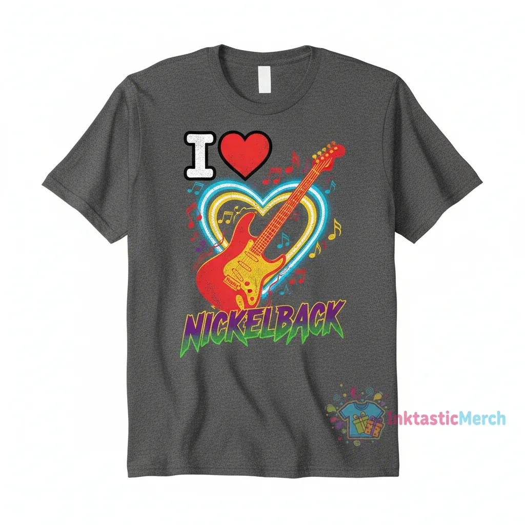 I Love Nickelback T-Shirt for Fans 1 I Love Nickelback T-Shirt for Fans