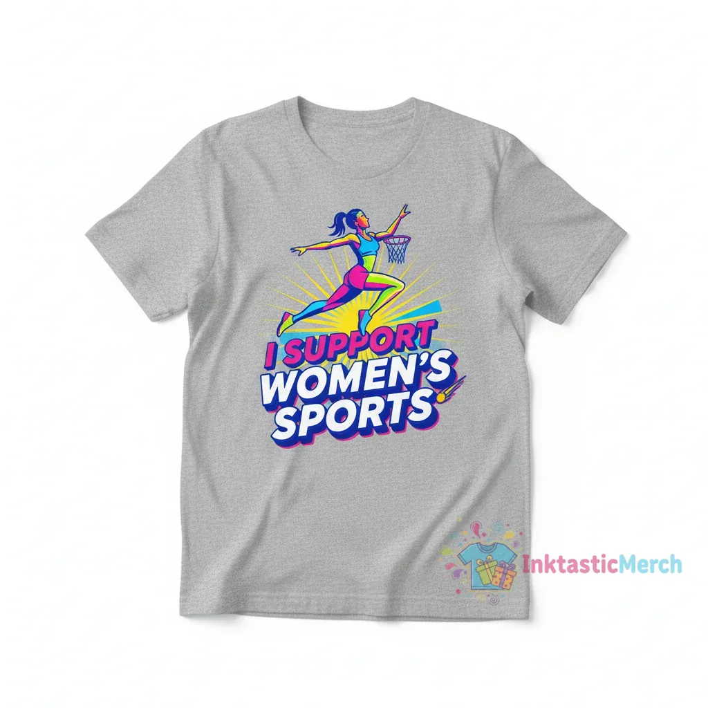 I Support Women's Sports T-Shirt - Empowering Athlete Apparel 1 I Support Women's Sports T-Shirt - Empowering Athlete Apparel