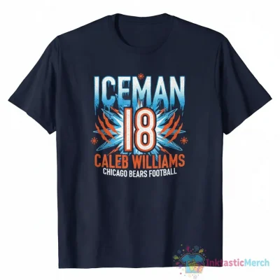 Iceman 18 Caleb Williams Chicago Bears Football Shirt