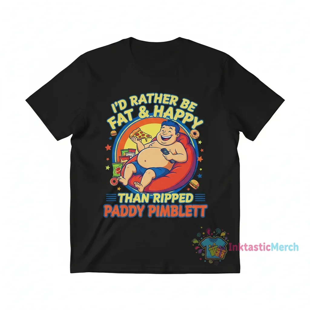 Paddy Pimblett: Fat & Happy Tee 1 Paddy Pimblett: Fat & Happy Tee