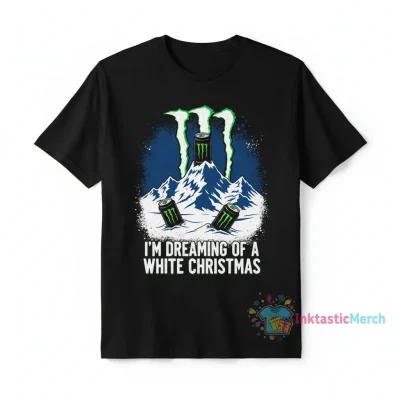 White Christmas Monster Energy Tee