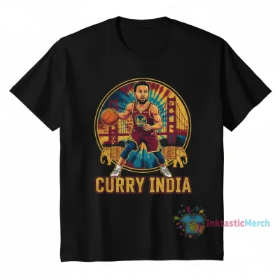 Steph Curry Golden State Warriors Graphic Tee: India Edition