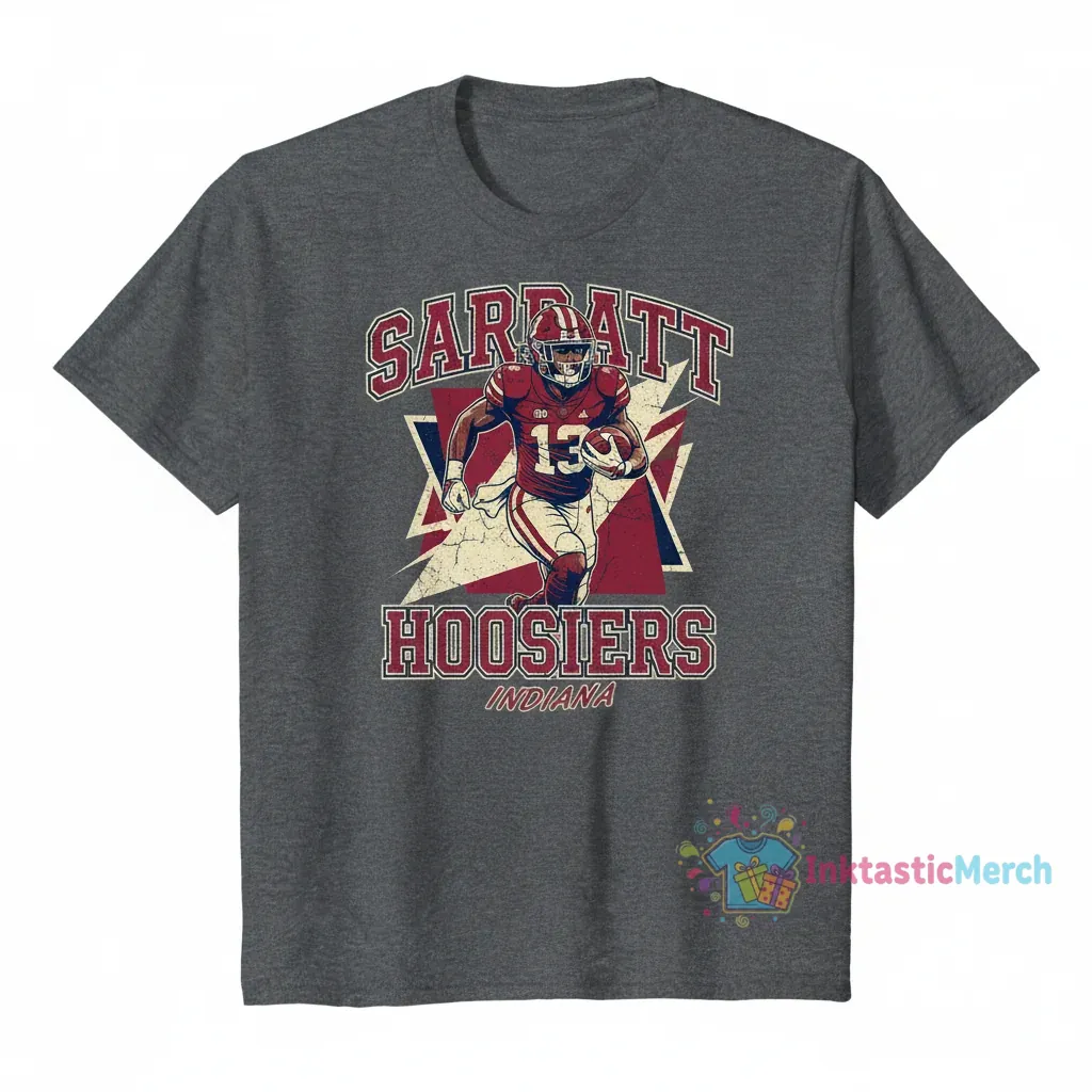 Indiana Hoosiers Elijah Sarratt Vintage Graphic Tee - Durable & Comfortable 1 Indiana Hoosiers Elijah Sarratt Vintage Graphic Tee - Durable & Comfortable