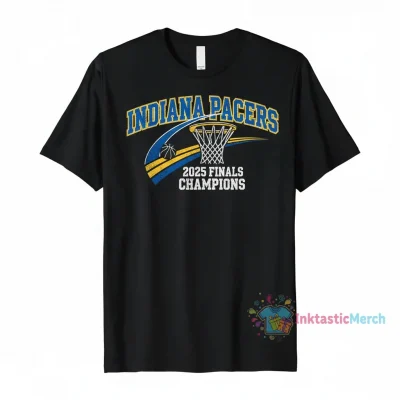 Indiana Pacers 2025 NBA Finals Vintage Swoosh Basketball T-Shirt
