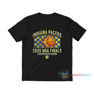 Indiana Pacers 2025 NBA Finals Bound Logo T-Shirt