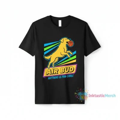 Air Bud Inspirational T-Shirt Men's Heavyweight Black - Size S