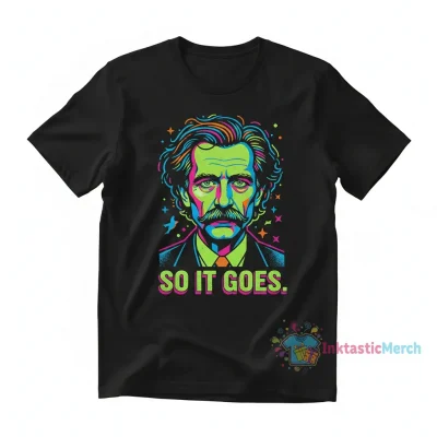 Kurt Vonnegut "Inspired Writers" Men's Heavyweight T-Shirt - Classic Black (Size S)