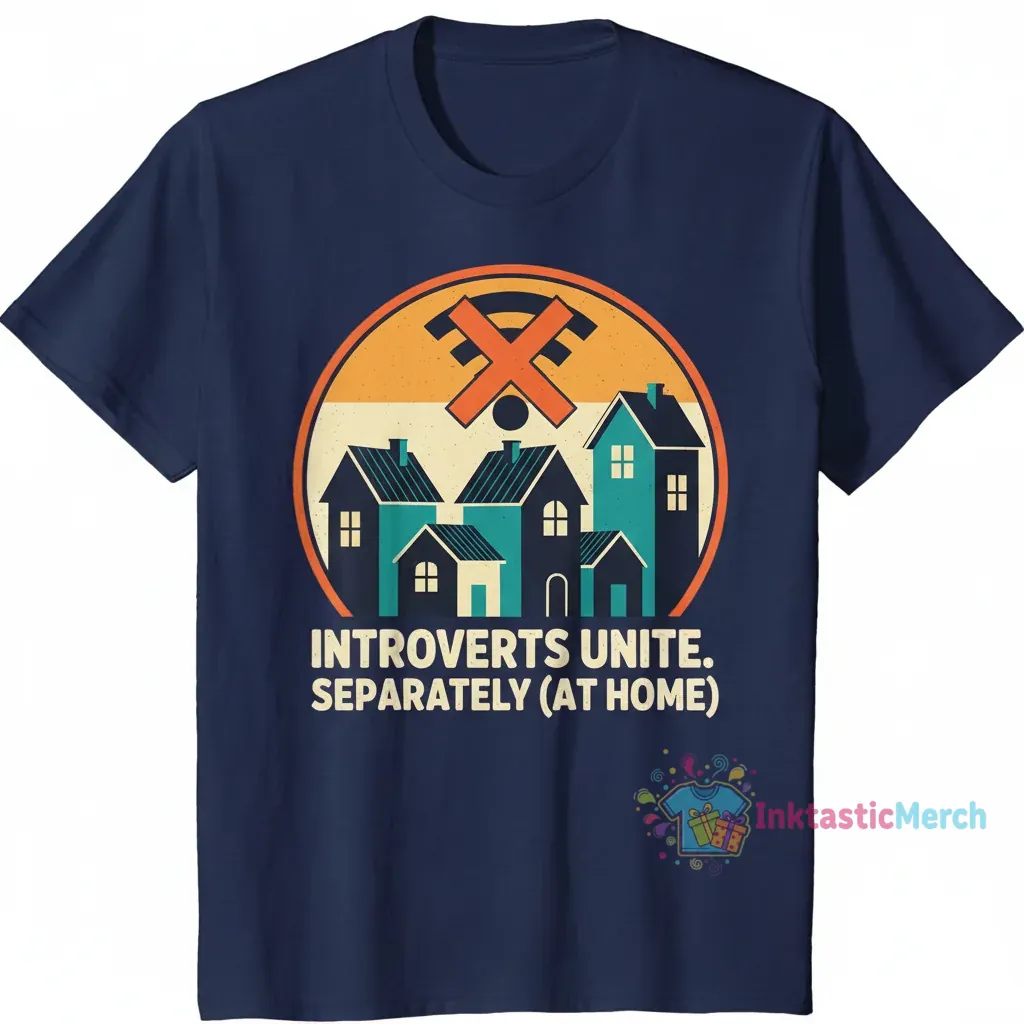 Introverts Unite Separately In Your Own Homes T-Shirt - Funny Introvert Gift 1 Introverts Unite Separately In Your Own Homes T-Shirt - Funny Introvert Gift