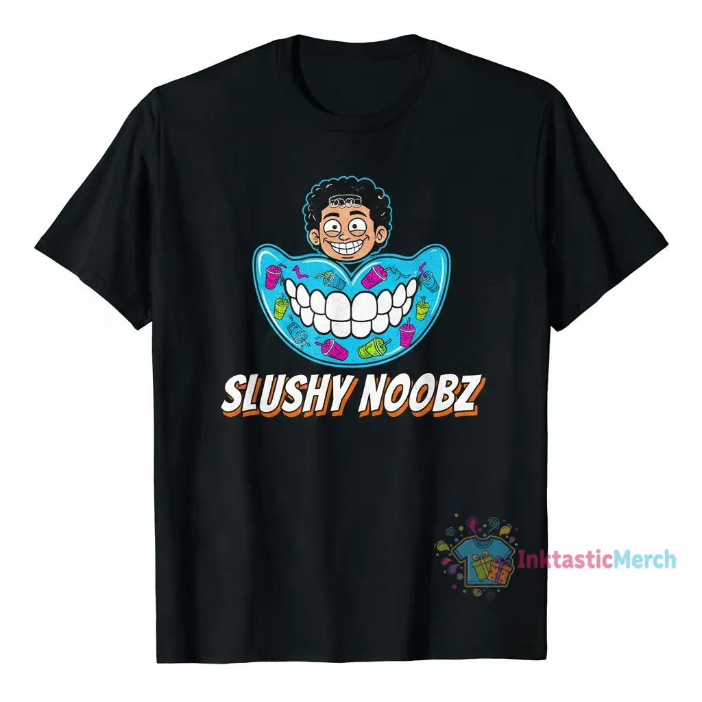 Invisalign Hamzah Slushy Noobz T-Shirt | Viral Meme Tee 1 Invisalign Hamzah Slushy Noobz T-Shirt | Viral Meme Tee