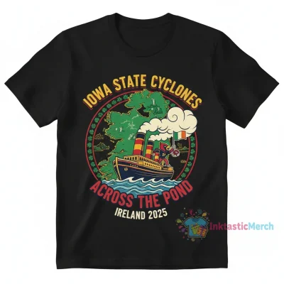 Iowa State Cyclones Across The Pond Ireland 2025 Tee