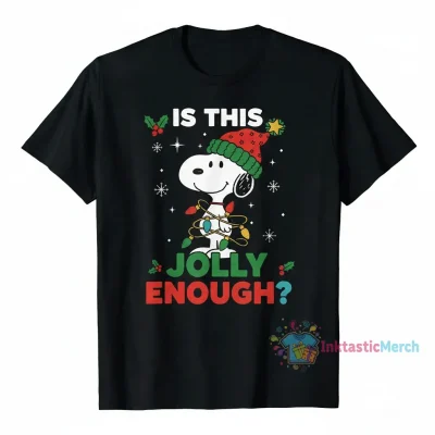 Is This Jolly Enough Snoopy Christmas T-Shirt