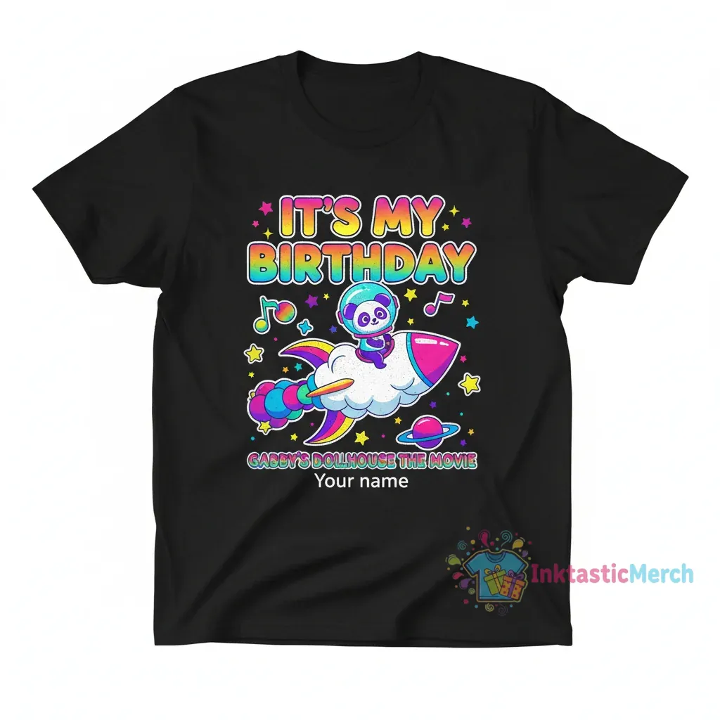 It's My Birthday, Gabby's Dollhouse Movie Shirt 1 It's My Birthday, Gabby's Dollhouse Movie Shirt