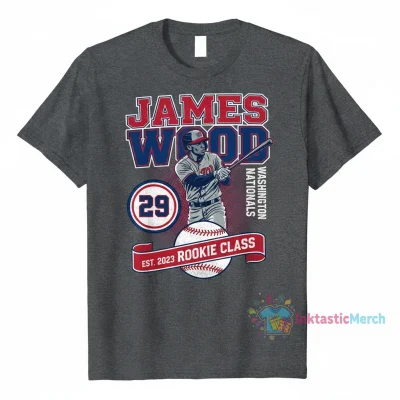 James Wood 29 Washington Nationals Player Name & Number T-Shirt