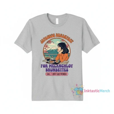 Japanese Breakfast for Melancholy Brunettes: Call 1-800 Sad Woman Shirt