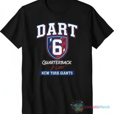 Jaxson Dart New York Giants Elite Signature T-Shirt