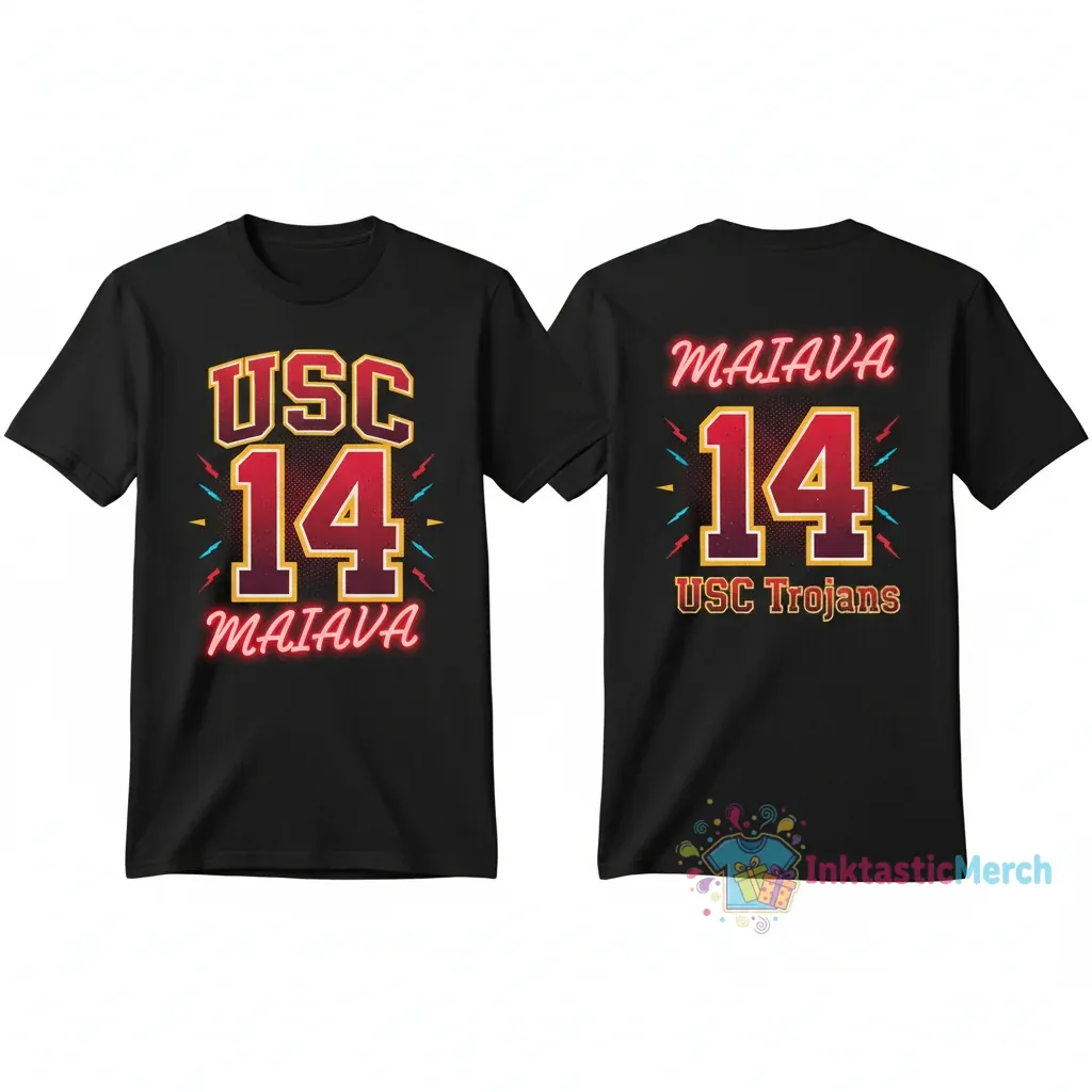 Jayden Maiava 14 USC Trojans Football 2-Sided Jersey Shirt 1 Jayden Maiava 14 USC Trojans Football 2-Sided Jersey Shirt