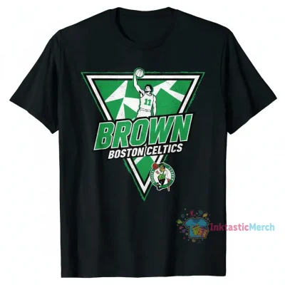 Jaylen Brown Boston Celtics Triangle Basketball Shirt - Built to Last