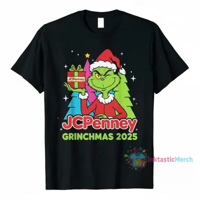 JCPenney Grinchmas 2025 Christmas T-Shirt - Festive Holiday Apparel