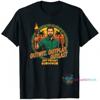 Jeff Probst Tshirt | Survivor Tshirt | Survivor TV Show Shirt Men's Heavyweight T-shirt