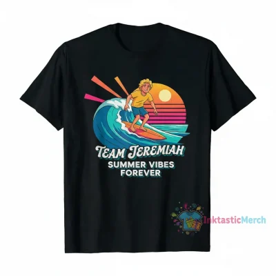 Jeremiah Fisher 'Team Jeremiah' Classic T-Shirt for Men - Black, Size S