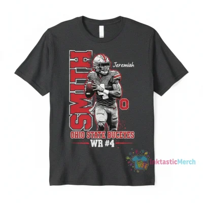 Jeremiah Smith 4 Ohio State Buckeyes Football Graphic Tee