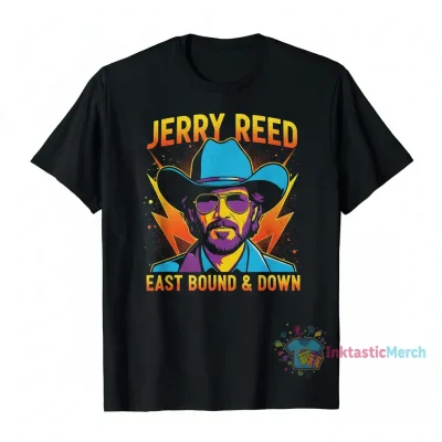 Jerry Reed Classic T-Shirt Men's Heavyweight T-shirt XL Noir