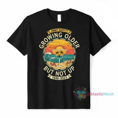 Jimmy Buffett "Growing Older but Not Up" Youth Heavyweight T-Shirt | 1946-2023 Tribute Tee