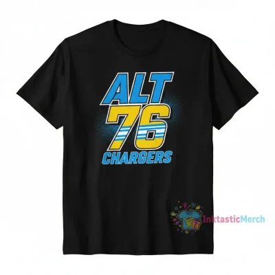 Joe Alt 76 Chargers Name & Number Tee