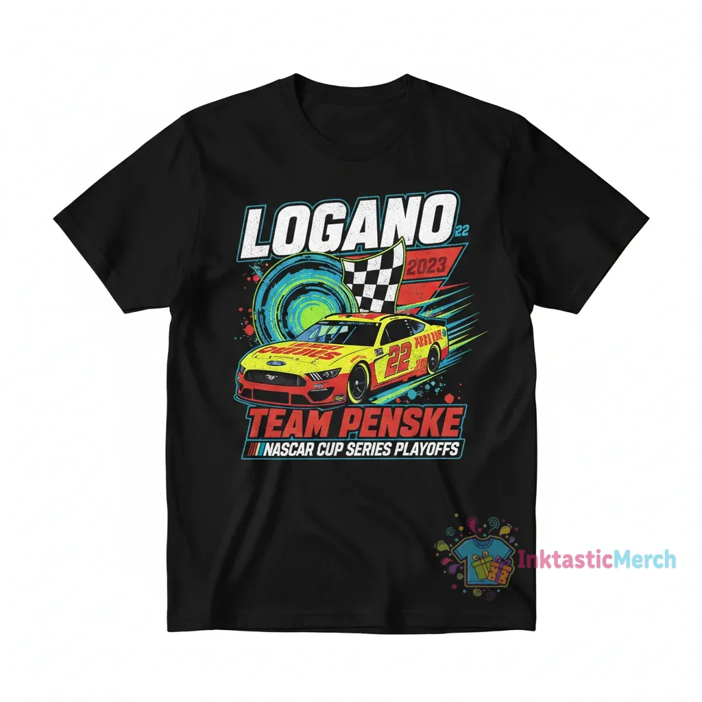 Joey Logano Team Penske 2023 NASCAR Cup Series Playoffs T-Shirt 1 Joey Logano Team Penske 2023 NASCAR Cup Series Playoffs T-Shirt