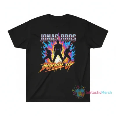 Jonas Brothers "Burnin' Up" Flames Shirt - Durable Fan Merch