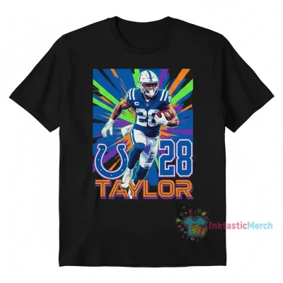 Jonathan Taylor 28 Indianapolis Colts: Wear the Art, Feel the Pride
