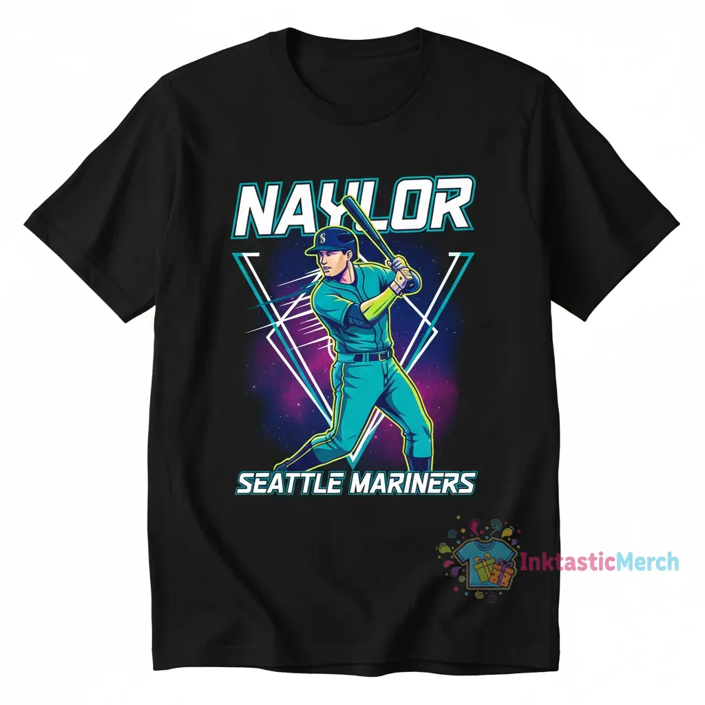 Josh Naylor Seattle Mariners Diamond Caricature T-Shirt 1 Josh Naylor Seattle Mariners Diamond Caricature T-Shirt