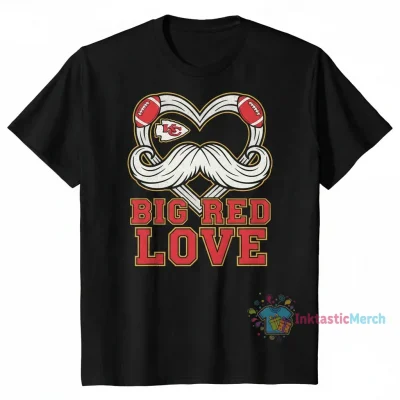Kansas City Chiefs Andy Reid Mustache Heart Tee - Durable, Comfy & Stylish