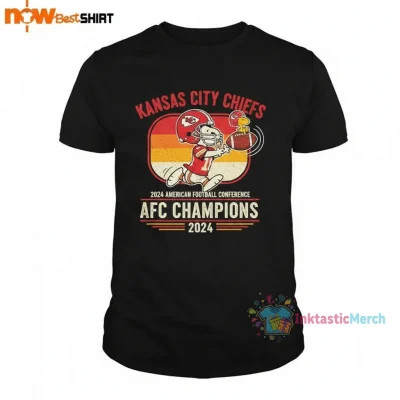 Chiefs AFC Champions Snoopy & Woodstock Tee