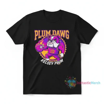 Kelsey Plum 'Plum Dawg' Graphic Tee - Durable & Comfortable