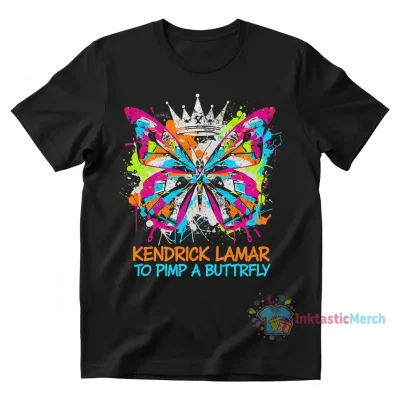 Kendrick Lamar 'To Pimp A Butterfly' Album Heavyweight T-Shirt - Black, Size S