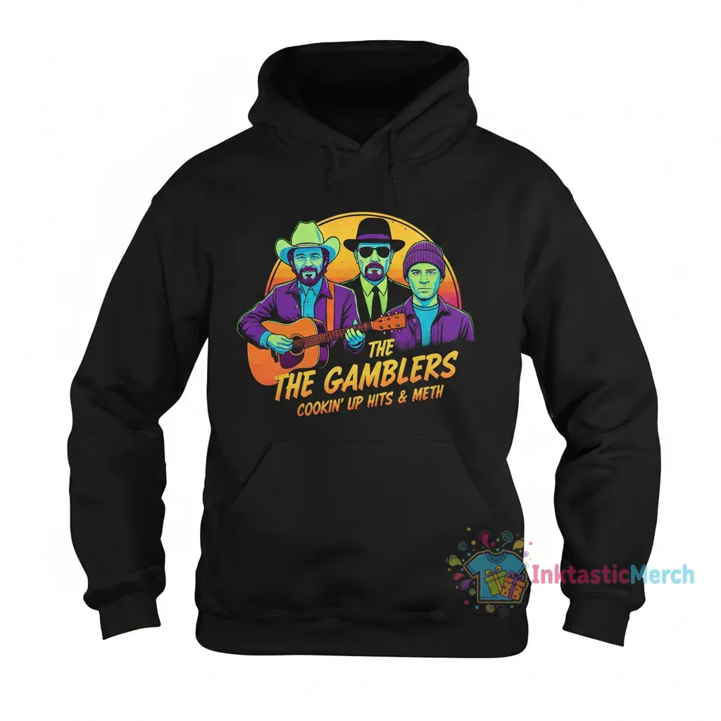 Kenny Rogers Walt & Jesse Breaking Bad Unisex Hoodie - Classic Black 1 Kenny Rogers Walt & Jesse Breaking Bad Unisex Hoodie - Classic Black