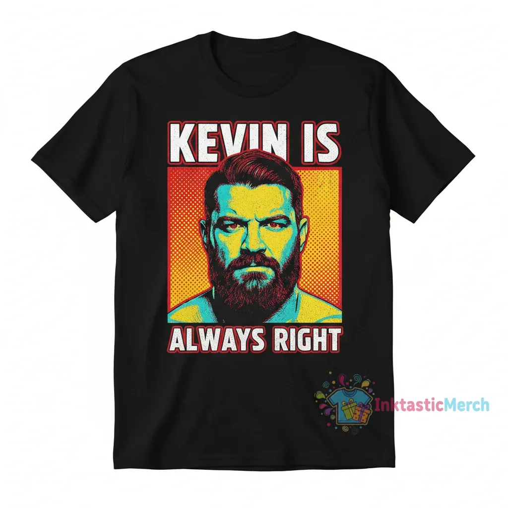 Kevin Owens 'Kevin is Right' T-Shirt | Pro Wrestling Fan Apparel 1 Kevin Owens 'Kevin is Right' T-Shirt | Pro Wrestling Fan Apparel