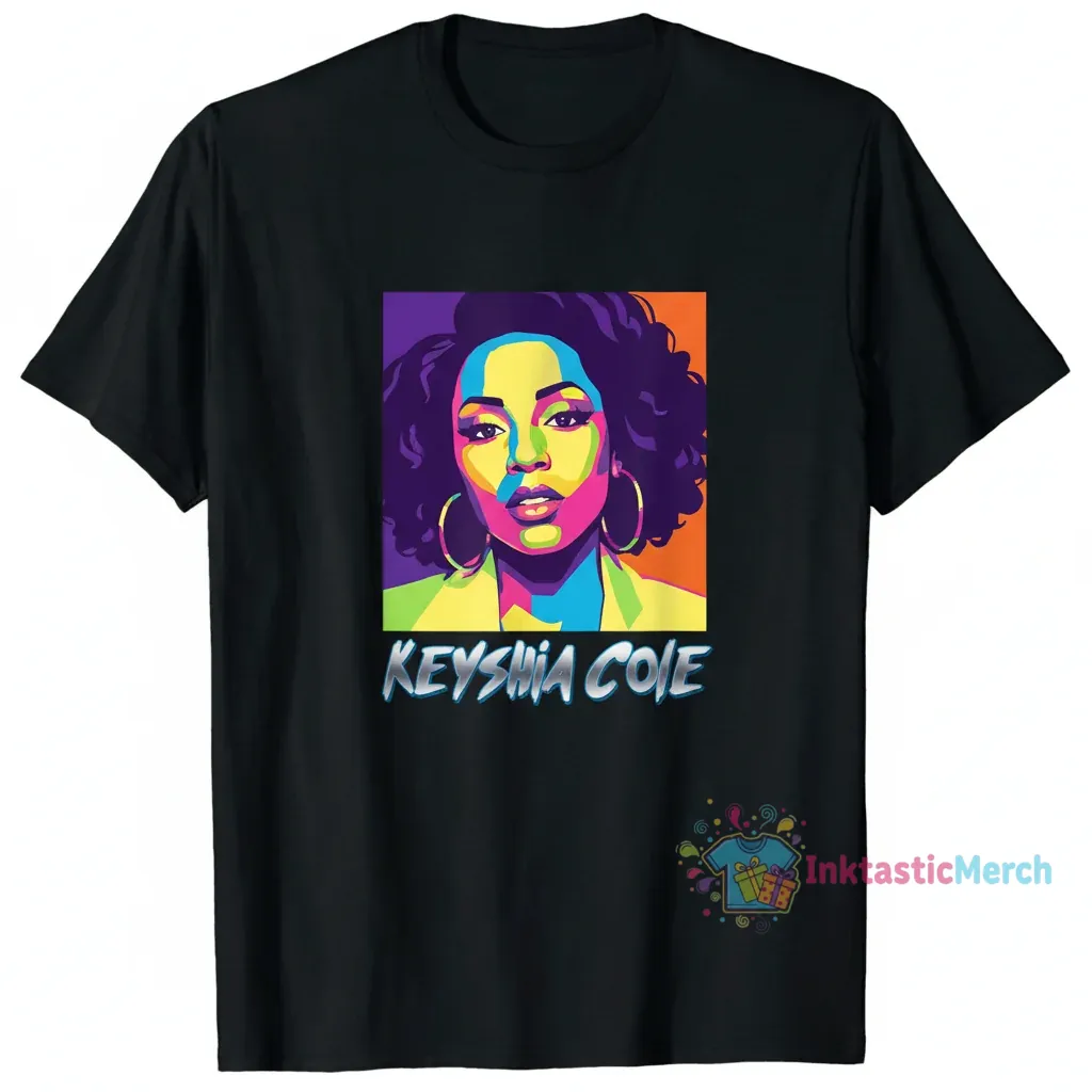 Keyshia Cole Men's Heavyweight T-Shirt | Black | Size S 1 Keyshia Cole Men's Heavyweight T-Shirt | Black | Size S