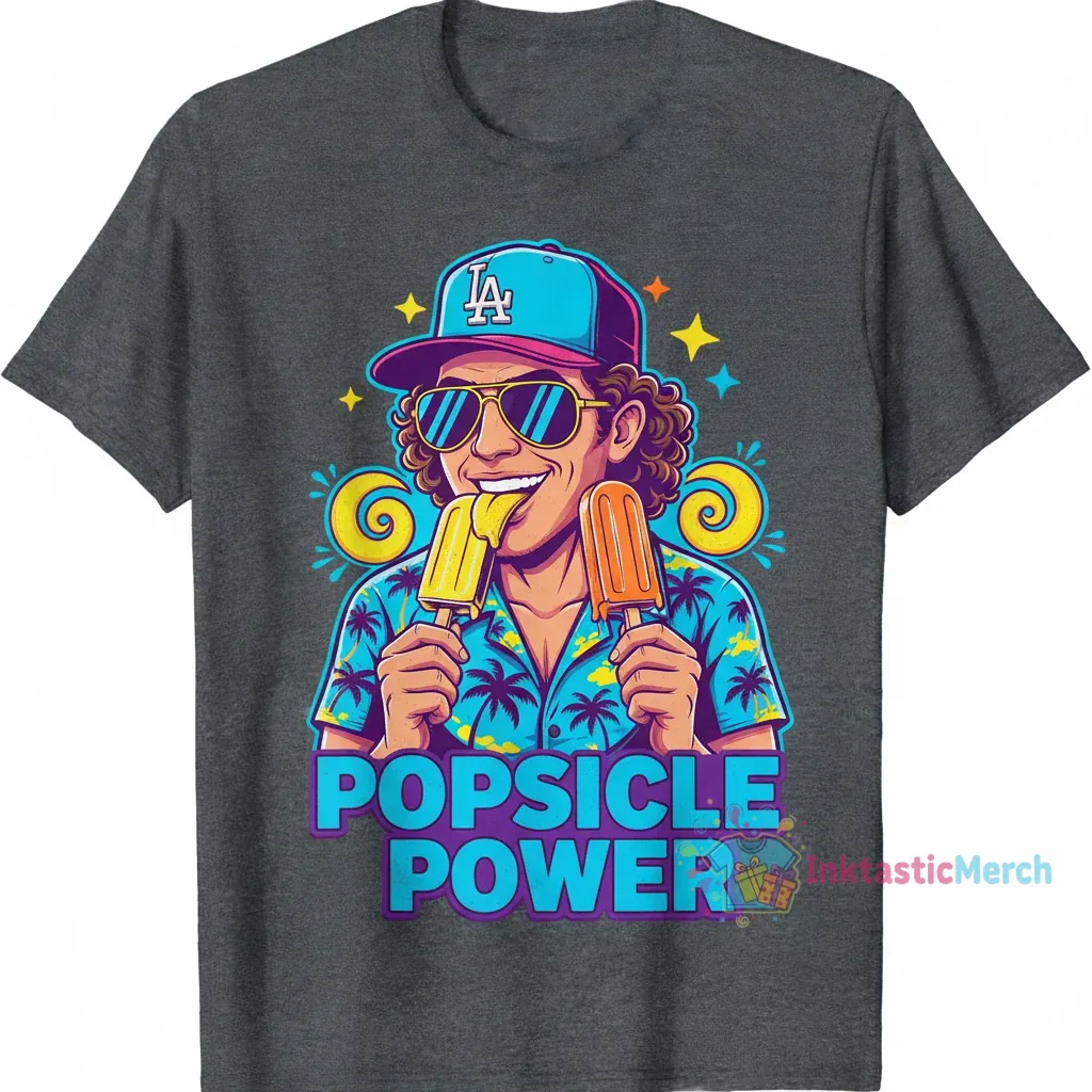 Kiké Hernández with Two Popsicles T-Shirt 1 Kiké Hernández with Two Popsicles T-Shirt