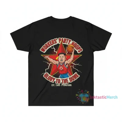 Kim Jong-un North Korean Basketball Tee