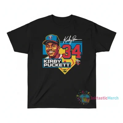 Signed Kirby Puckett #34 Minnesota Twins Baseball Jersey