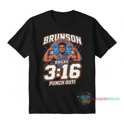 New York Knicks WWE Jalen Brunson 3:16 T-Shirt