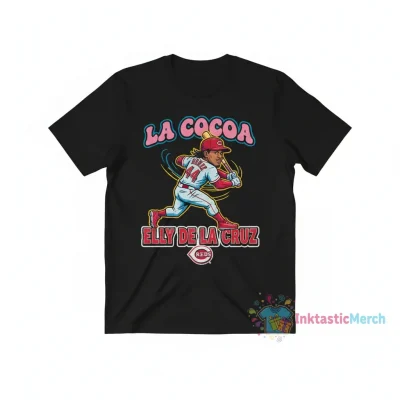 Elly De La Cruz 44 Reds Caricature Tee