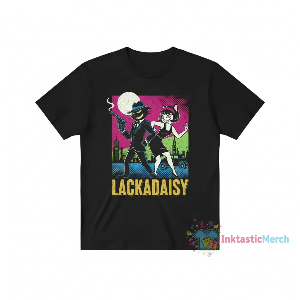 Lackadaisy Men's Heavyweight T-Shirt - Black, Size S 1 Lackadaisy Men's Heavyweight T-Shirt - Black, Size S