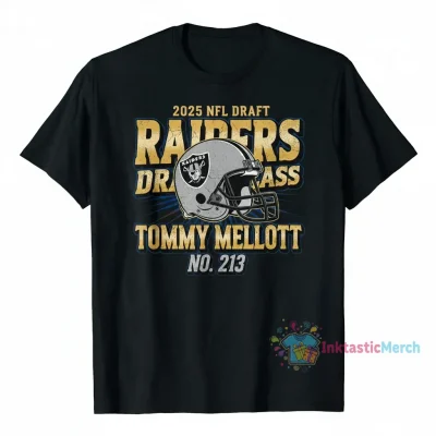 Las Vegas Raiders Tommy Mellott 2025 NFL Draft Pick T-Shirt - #213