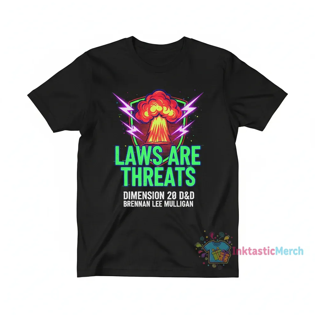 Laws Are Threats Shirt, Dimension 20, DnD Shirt Brennan Lee Mulligan D&D Unisex Jersey Short Sleeve Tee Men's Heavyweight T-shirt 1 Laws Are Threats Shirt, Dimension 20, DnD Shirt Brennan Lee Mulligan D&D Unisex Jersey Short Sleeve Tee Men's Heavyweight T-shirt