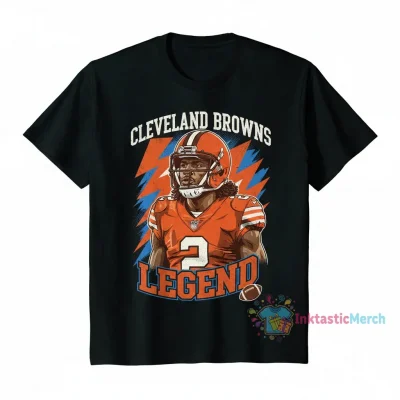 Shedeur Sanders Cleveland Browns Portrait Graphic Shirt - Legendary Fan Gear