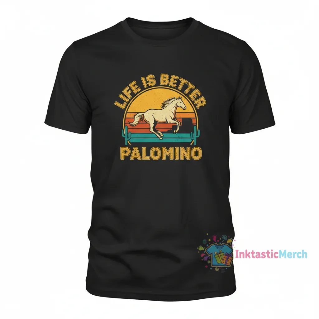 Life is Better Palomino T-Shirt 1 Life is Better Palomino T-Shirt