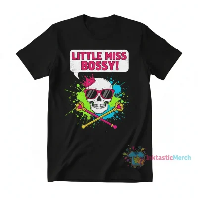 Little Miss Bossy Men's Heavyweight T-Shirt - Black, Size S